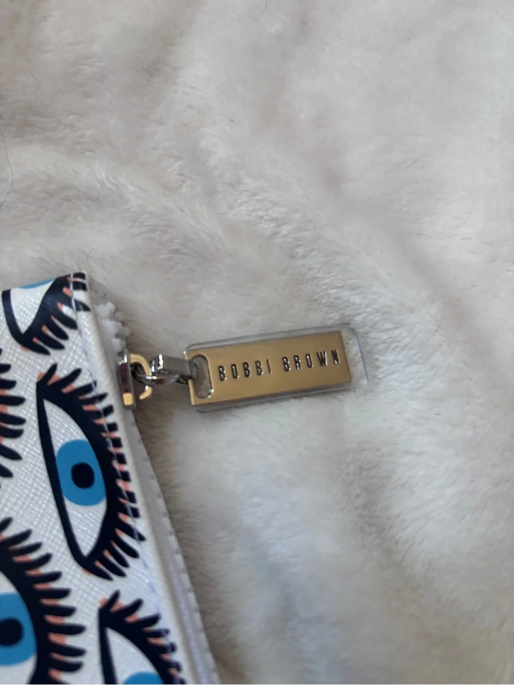 Bobbi Brown Evil Eye Print Cosmetic Bag Makeup Pouch NWOT Travel Beauty Bag